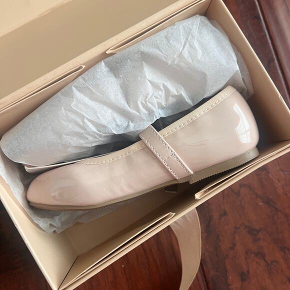 NIB Jamie Kay EU 25 (8.5/9T) Ballet Flat Patent Color Baby Soft Pink Coquette - Picture 9 of 10